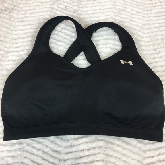 under armour black sports bra